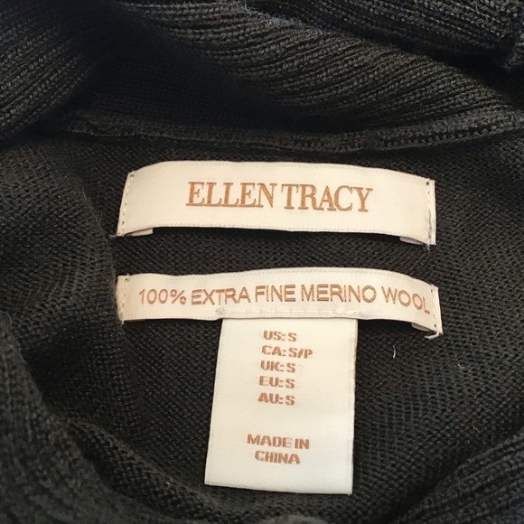 NWT Ellen Tracy 100% fine merino wool women’s size small cowl neck sweater. - Picture 8 of 9
